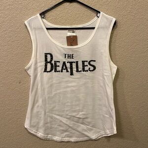 White Tank w/beaded detail on the front